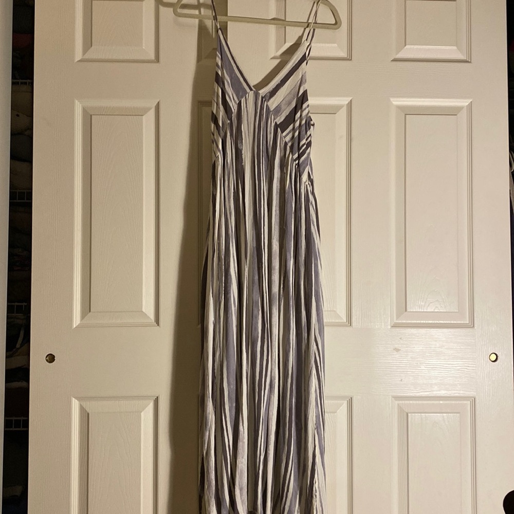 Purple/Gray midi dress